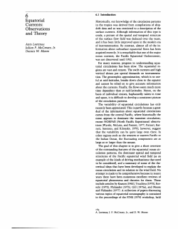 6 Currents: and Theory