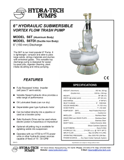 S6T Spec Sheet G0413 - Hydra-Tech