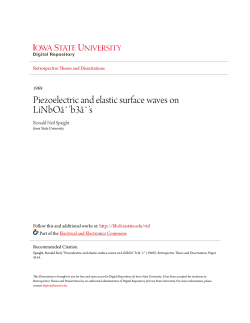 Piezoelectric and elastic surface waves on LiNbO&acirc;&circ;`b3&acirc;&circ;`s