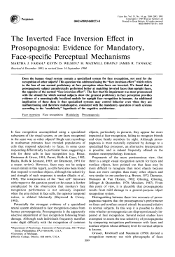 The Inverted Face Inversion Effect in Prosopagnosia