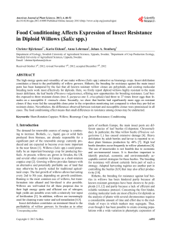 Food Conditioning Affects Expression of Insect Resistance in Diploid