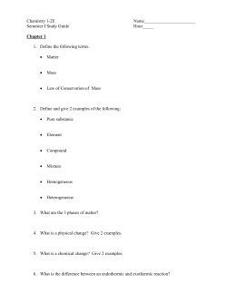 Chemistry 1-2 Name - Peoria Public Schools