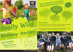 Birthday Parties - Staffordshire Wildlife Trust
