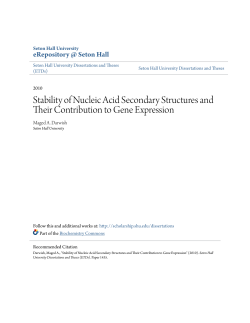 Stability of Nucleic Acid Secondary Structures and Their