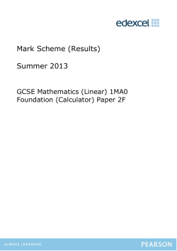 Mark Scheme - Edexcel