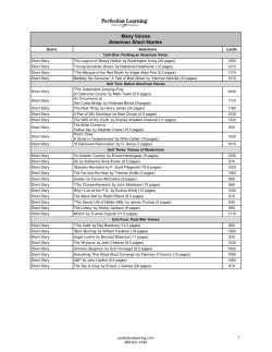 Many Voices American Short Stories