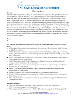 School Segregation - Database of K-12 Resources - UNC