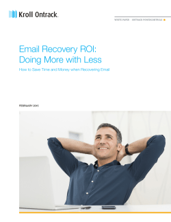 Email Recovery ROI: Doing More with Less