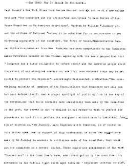 The HUAC: Why It Should Be Abolished