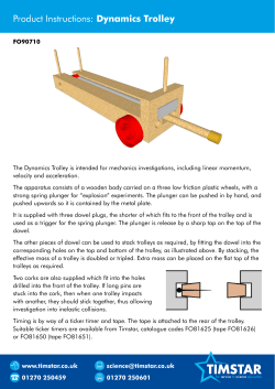 Product Instructions: Dynamics Trolley