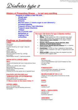 Diabetes Type 2 - Deranged Physiology