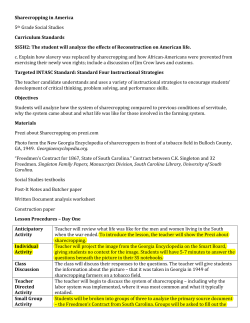 Sharecropping in America