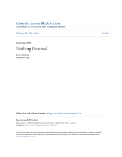 Nothing Personal - ScholarWorks@UMass Amherst