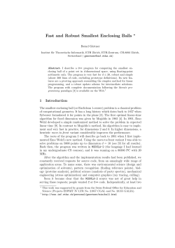 Fast and Robust Smallest Enclosing Balls