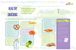 Snacking - Our Healthy Lives
