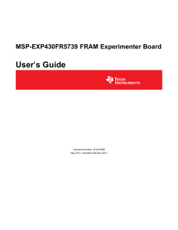 MSP-EXP430FR5739 Experimenter Board