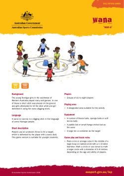 Wana - Australian Sports Commission