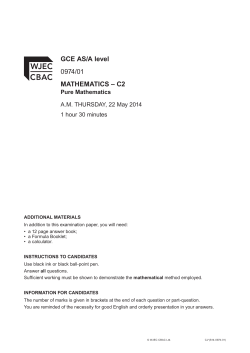 Paper - Revision Maths