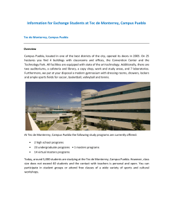 Information for Exchange Students at Tec de Monterrey, Campus