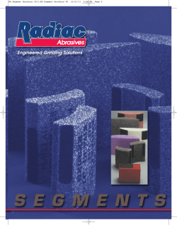 Segments - Radiac Abrasives