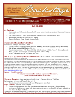 July 12, 2016 In this issue &ndash; Mannheim