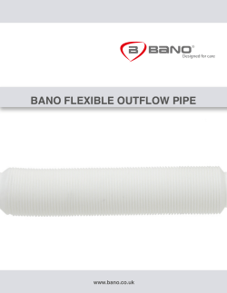 BANO Flexible outflow pipe