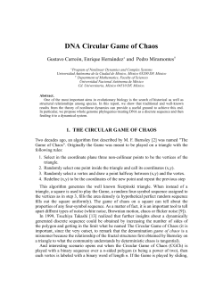 DNA Circular Game of Chaos