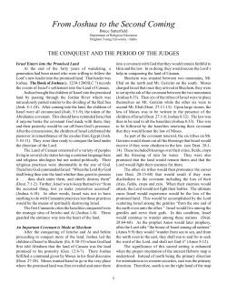 From Joshua to the Second Coming