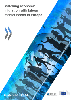 Matching economic migration with labour market needs in Europe
