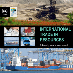 international trade in resources