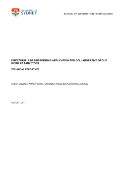 firestorm: a brainstorming application