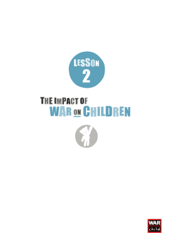 Lesson 2 - The impact of war on children