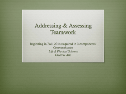 Teamwork - UTSA Provost Home