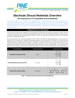 Electrode Shroud Materials Overview