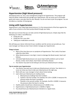 Hypertension (high blood pressure)