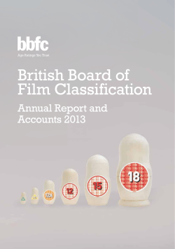 BBFC Annual Report 2013
