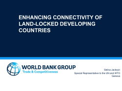 enhancing connectivity of land-locked developing - UN