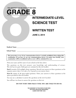 grade 8 - Regents