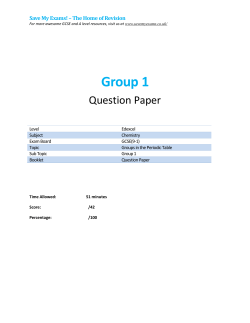Group 1 - SAVE MY EXAMS!