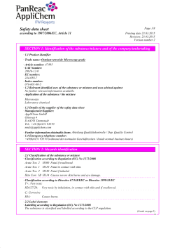 Safety data sheet
