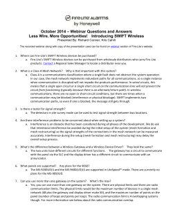 October 2014 &ndash; Webinar Questions and Answers - Fire
