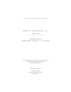 James B. Macelwane, S.J - National Academy of Sciences