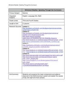 Third-Fourth Lesson Plans