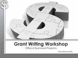 Grant Writing Workshop - Huston