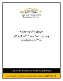Microsoft Office Word 2016 for Windows