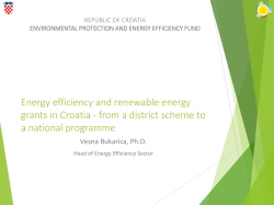 Energy efficiency and renewable energy grants in Croatia