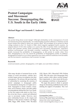Protest Campaigns and Movement Success: Desegregating the U.S.
