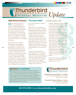 High Blood Pressure - Thunderbird Internal Medicine