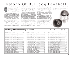History Of Bulldog Football