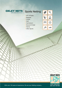 Sports Netting OXLEY NETS